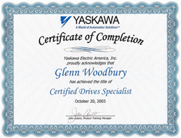 Yaskawa Certification
